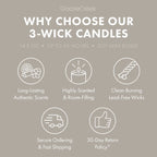 Odor Eliminating Teakwood 3-Wick Candle