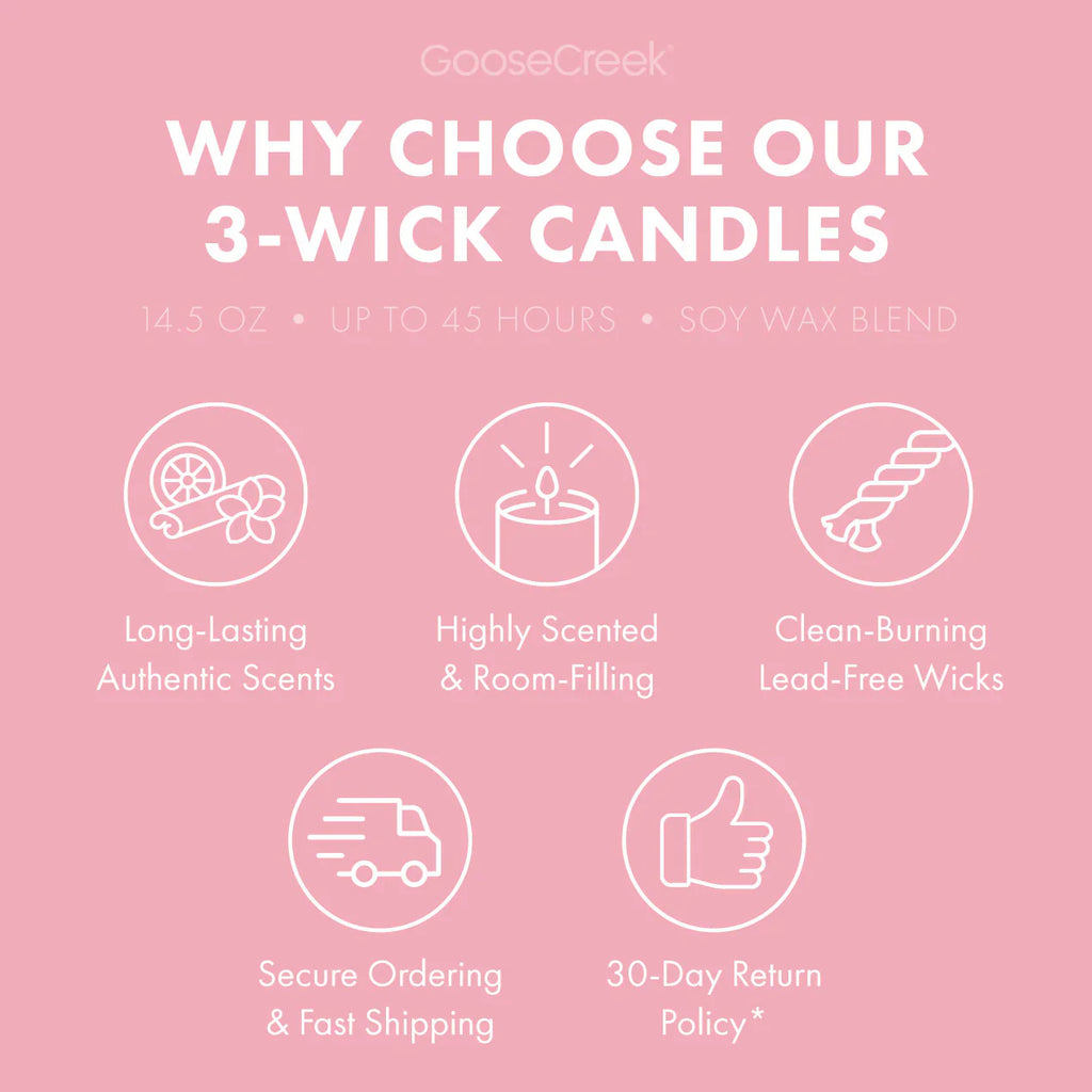 Sweet Salt Water Taffy 3-Wick Candle