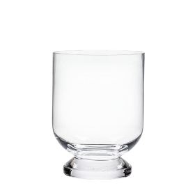 Glass Hurricane with Pedestal Base