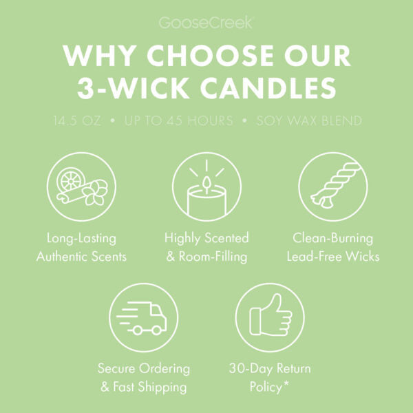 Green Grass & Apple 3-Wick Candle