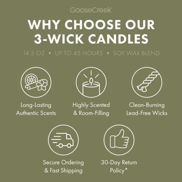 Green Tea & White Peach Japan 3-Wick Candle