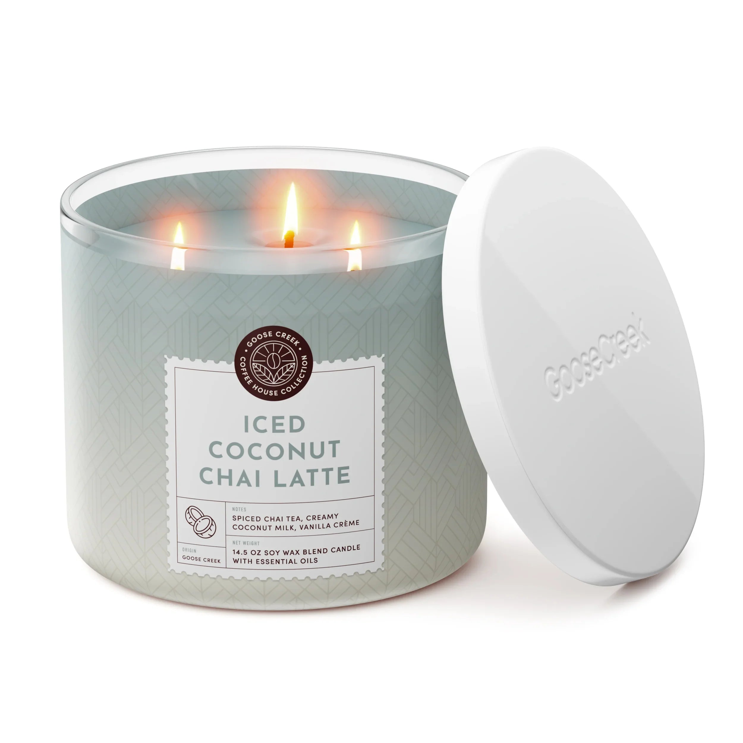 Iced Coconut Chai Latte 3-Wick Candle