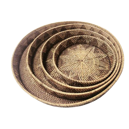 Rattan Trays - Star Pattern